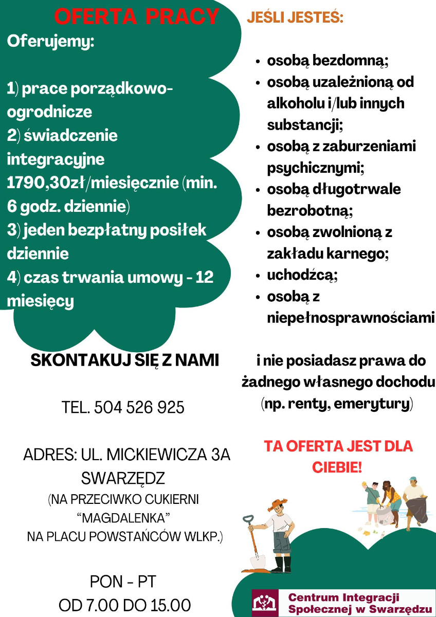 Plakat zachęcający do podjęcia pracy w CIS-ie